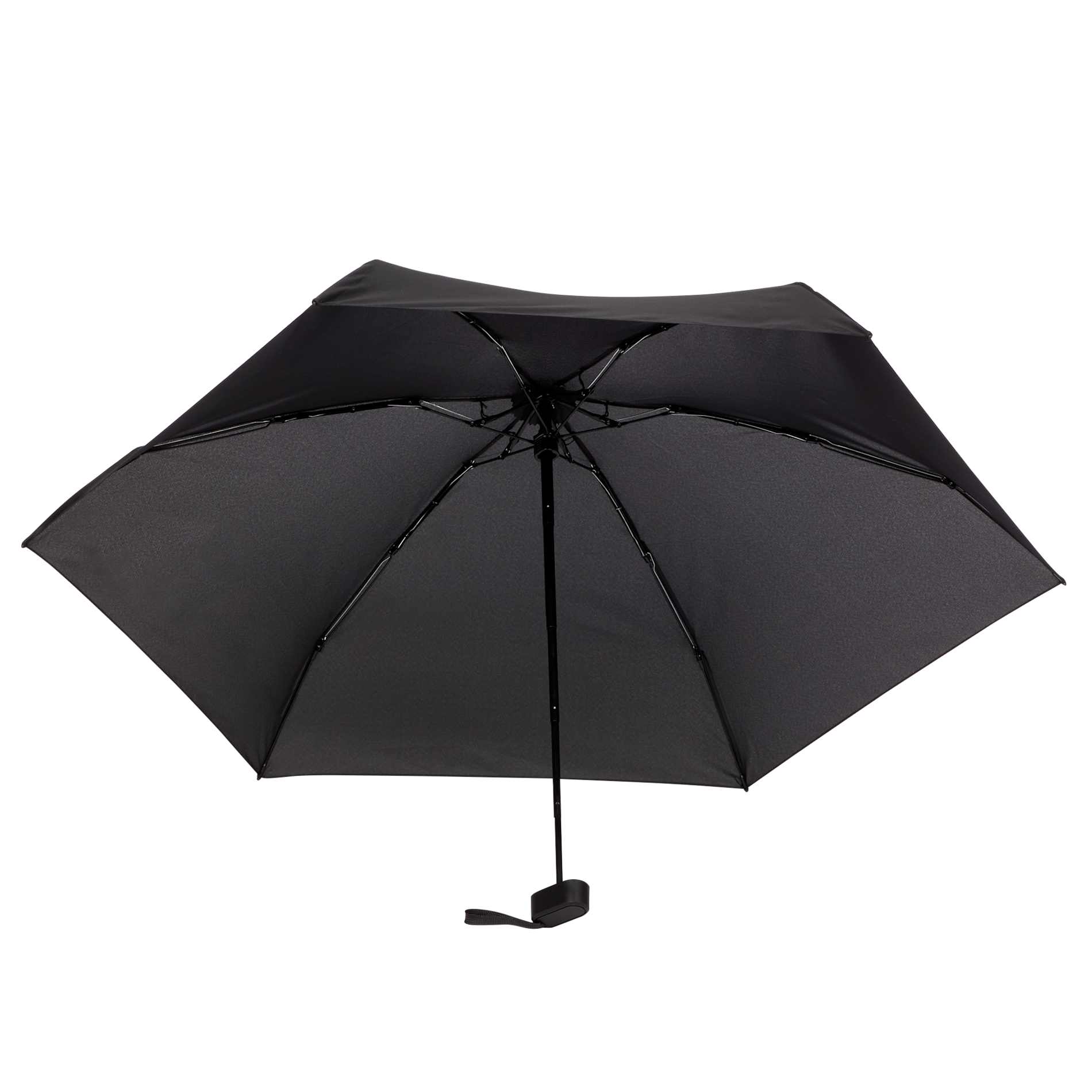 37" Compact Travel Umbrella With Case — Black (BK)