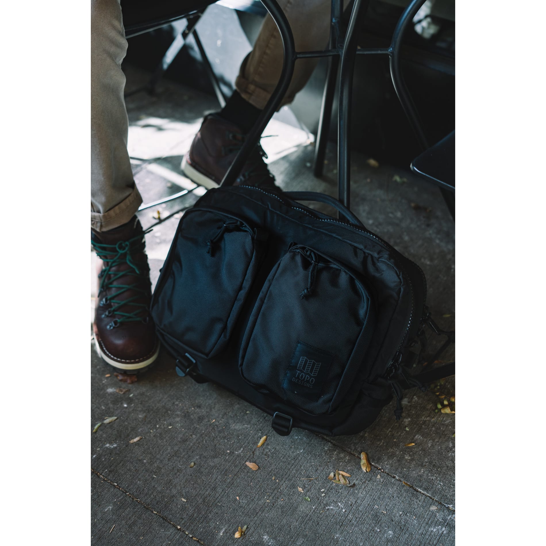Topo Recycled Global Briefcase — Black (BK)