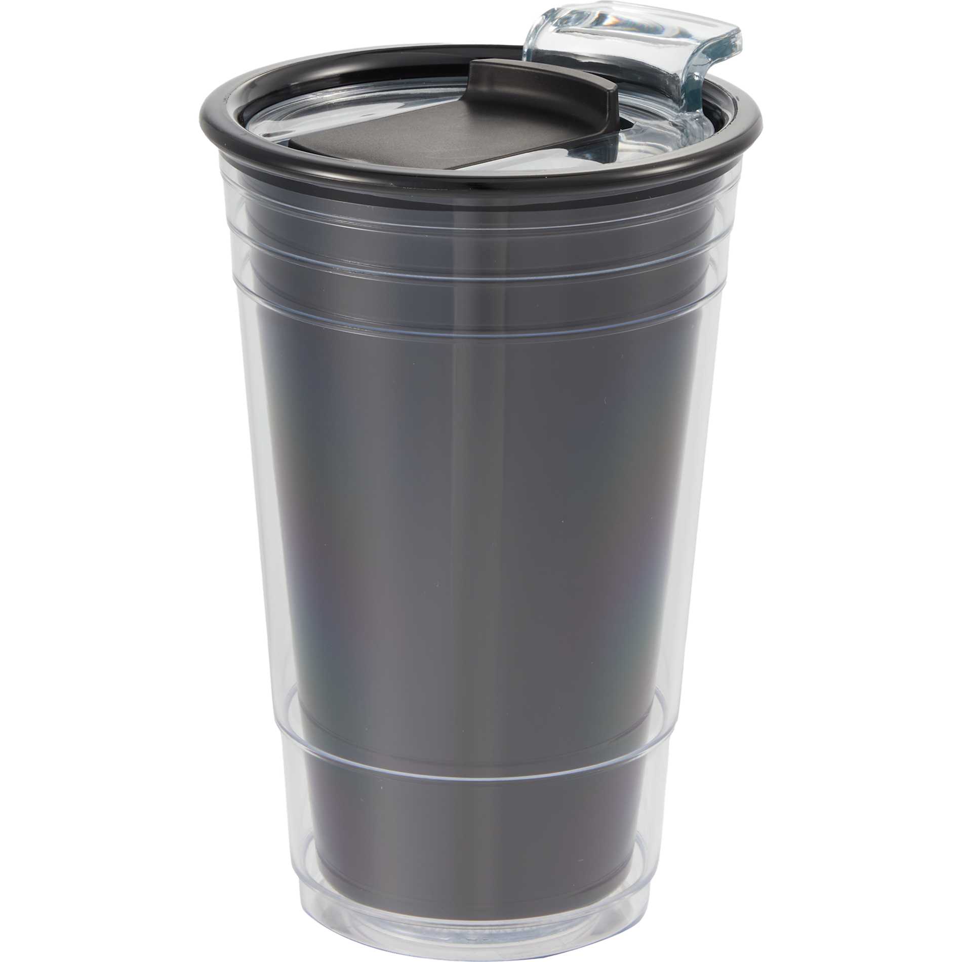 Mipsy Recycled Double Wall Tumbler 16oz — Black (BK)