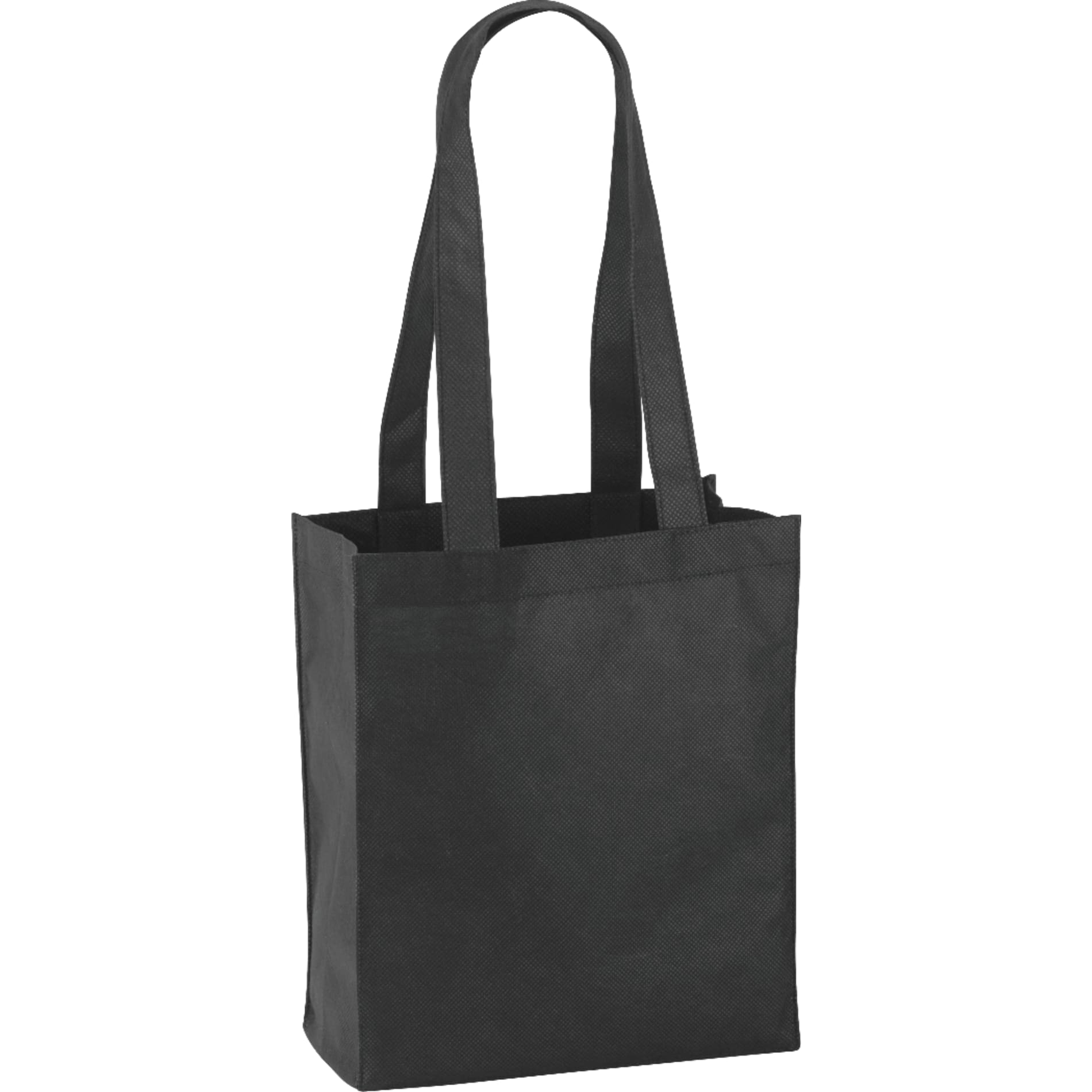 Mini Elm Non-Woven Gift Tote — Black (BK)