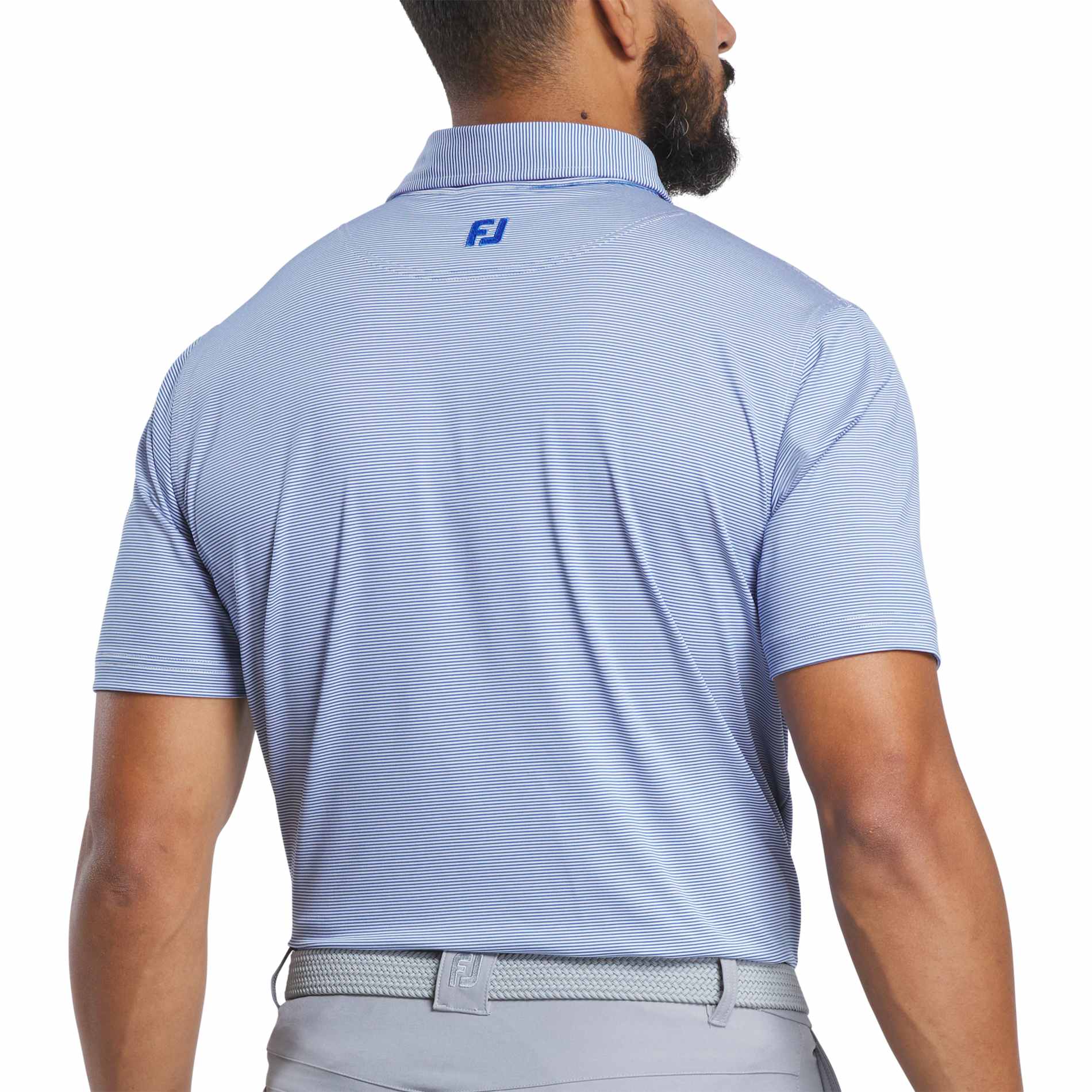 FootJoy Men's MicroFeeder Stripe Polo