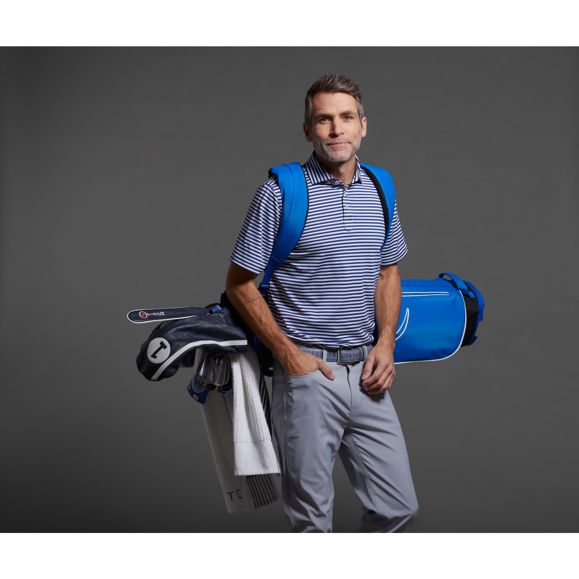 STITCH® Club Stripe Polo Shirt - Men's 174