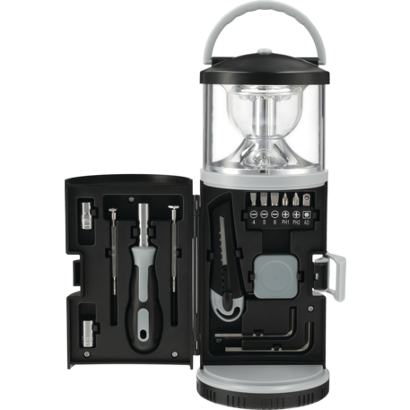 15 piece Tool Kit with Multi Function Lantern