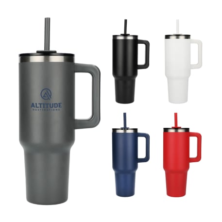 Pinnacle Recycled Tumbler with Straw 40oz