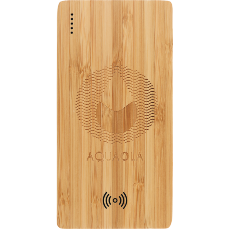 FSC&#174; 100% Bamboo 5000 mAh Wireless Power Bank