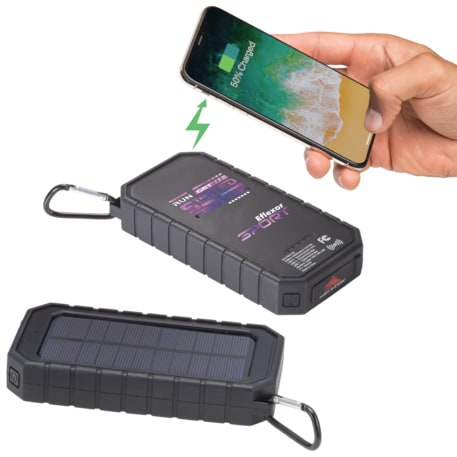 High Sierra&#174; IPX 5 Solar Fast Wireless Power Bank