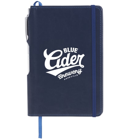 FSC® Mix 6" x 8.5" Viola Bound Notebook with Pen