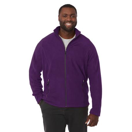 Veste en polyfleece RIXFORD pour homme – Prune foncée