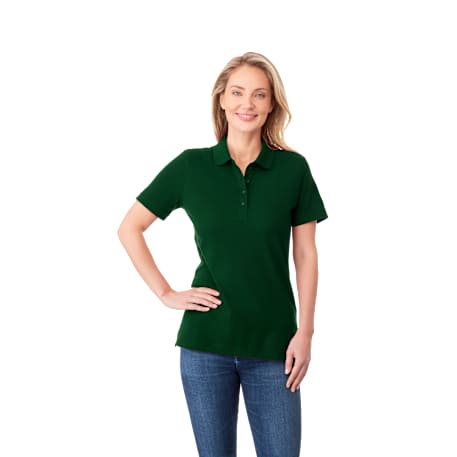 Polo à manches courtes CRANDALL pour femme – Vert forêt
