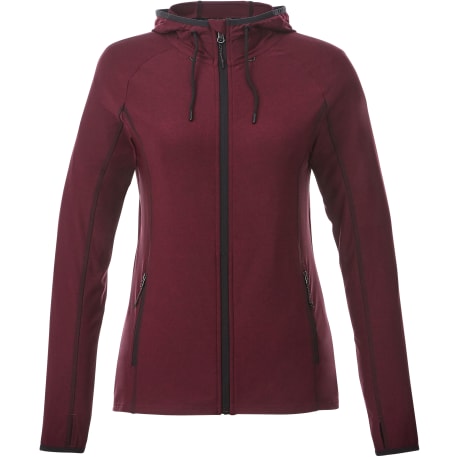 Veste en maille KAISER pour femme – Rouge chiné vintage
